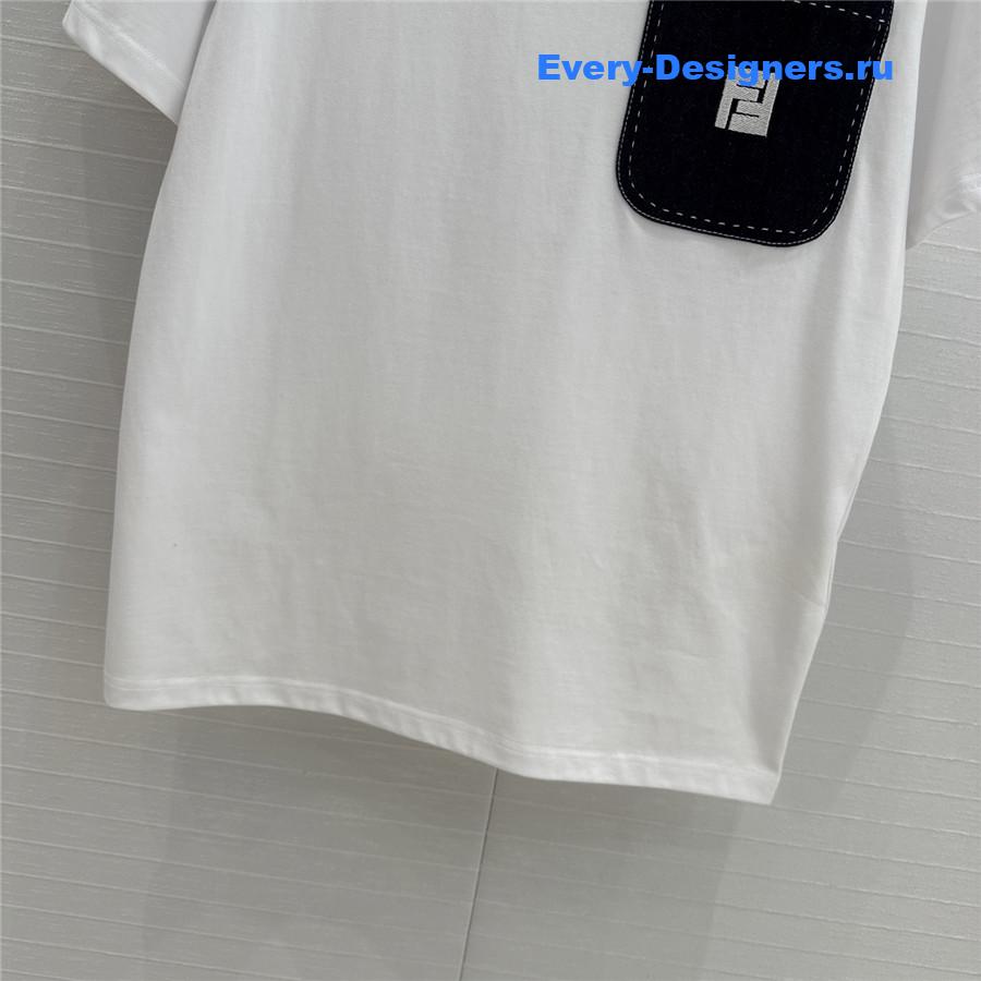 F**di embroidered logo short-sleeved t-shirt