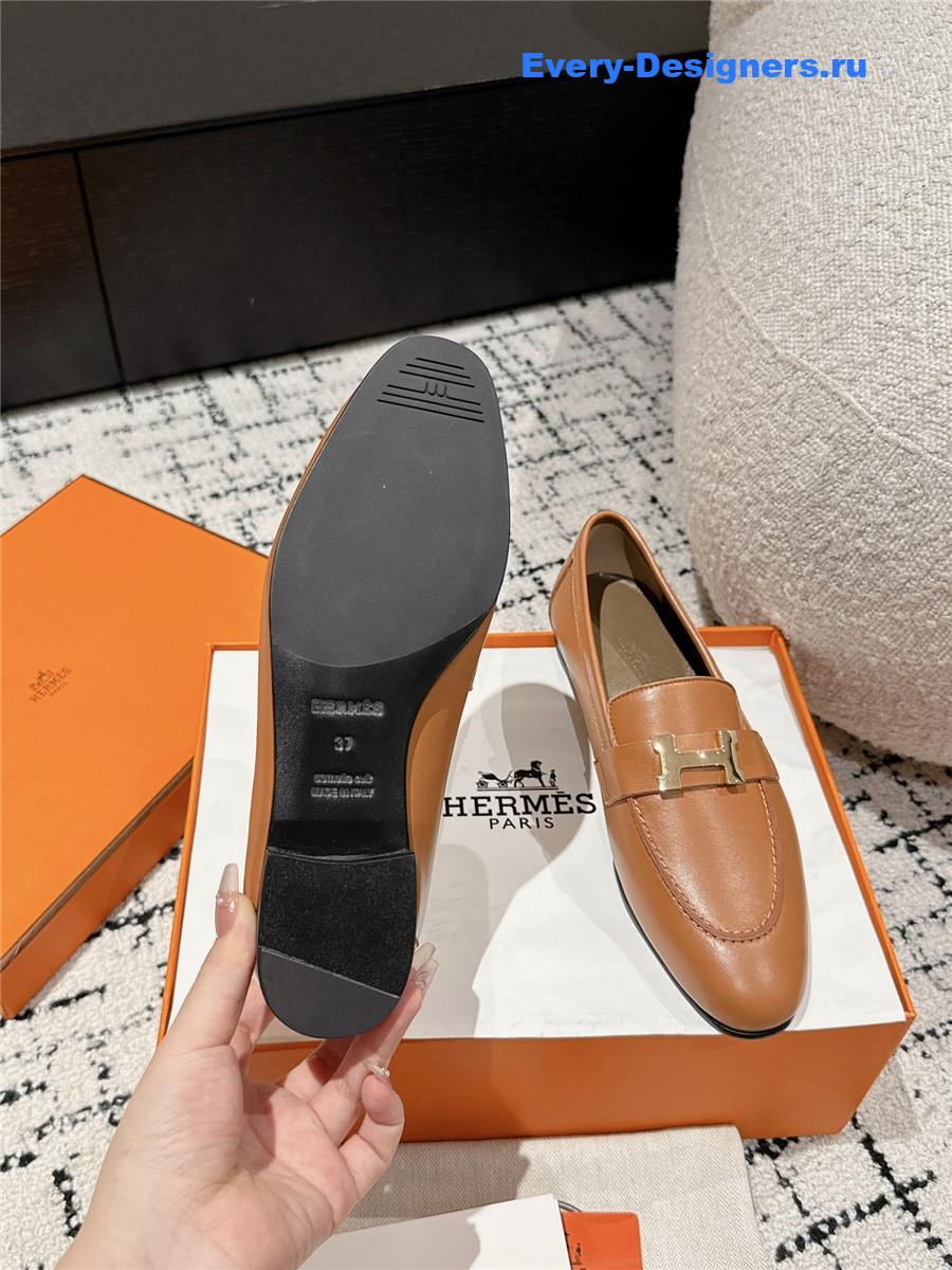 H**me5 women’s brown loafers