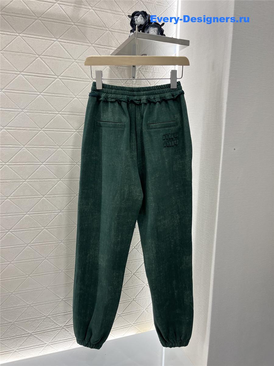 Miu Miu Crew Neck Logo Sweatshirt Set