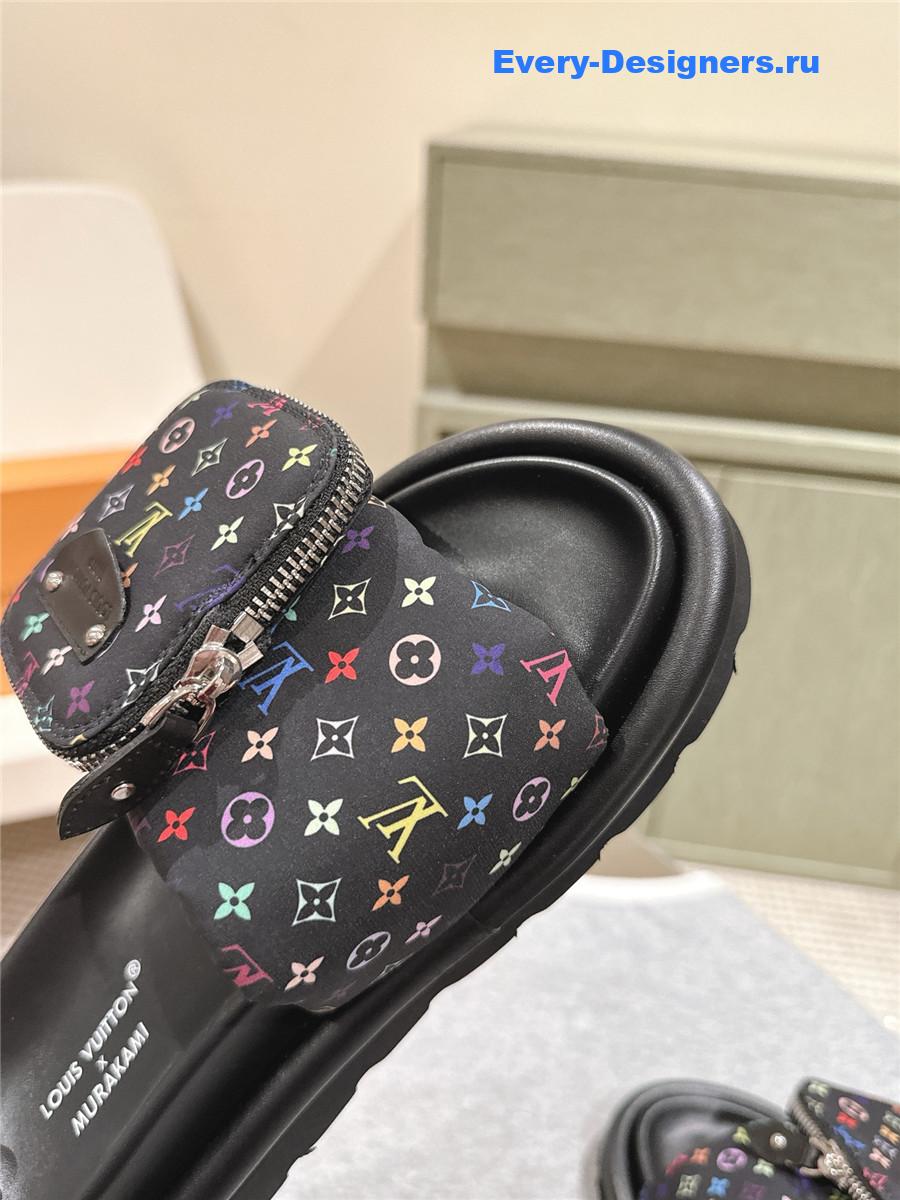 l0vis Vvtt0n x murakami pool pillow mules