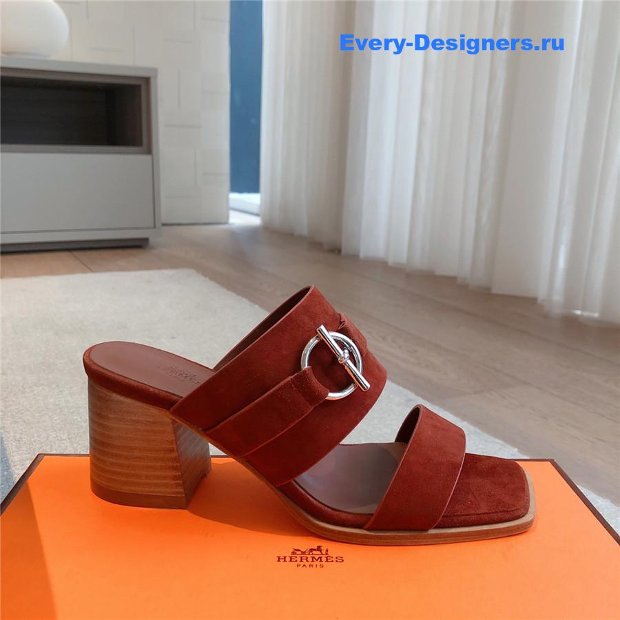 H**me5 suede kite 60 sandals brown