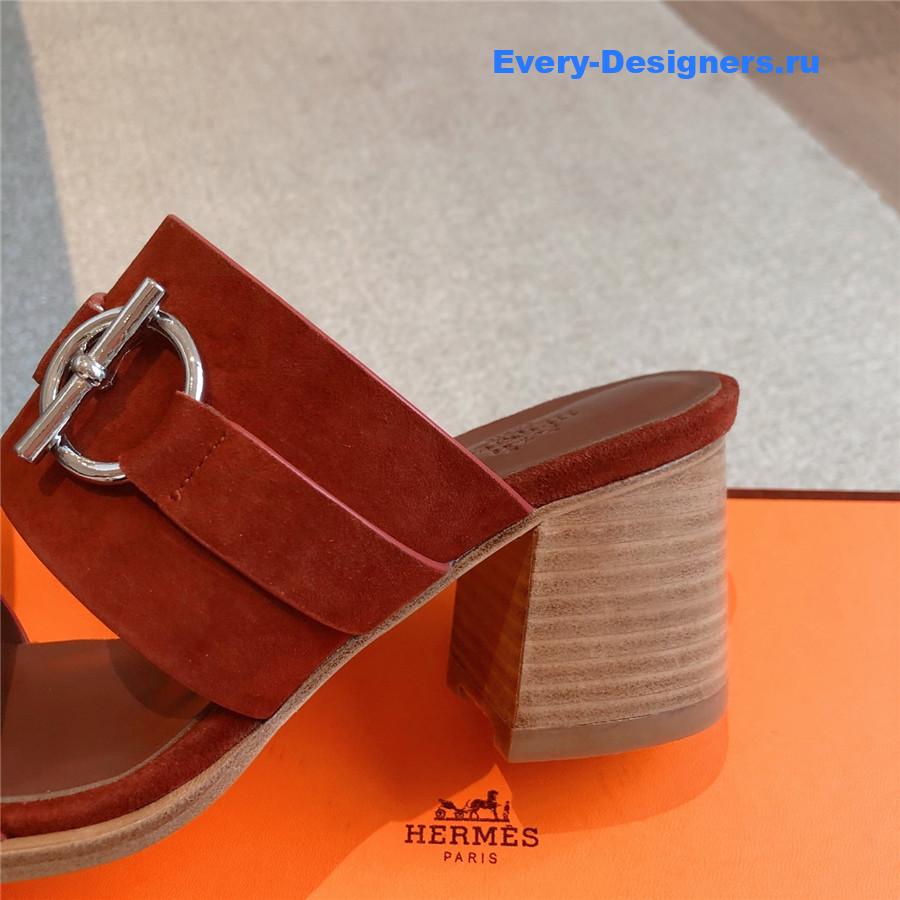 H**me5 suede kite 60 sandals brown