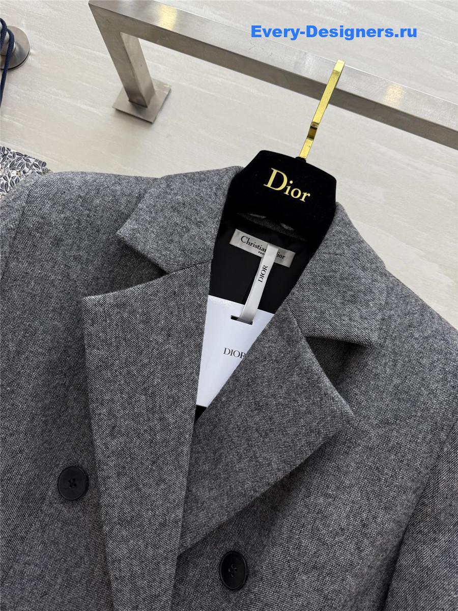 D10r marlène grey wool coat