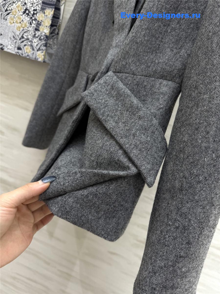 D10r marlène grey wool coat