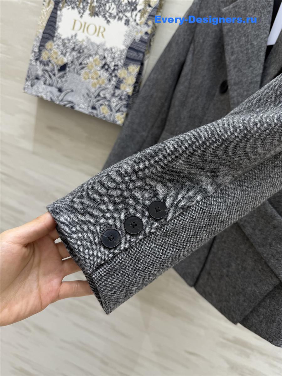 D10r marlène grey wool coat
