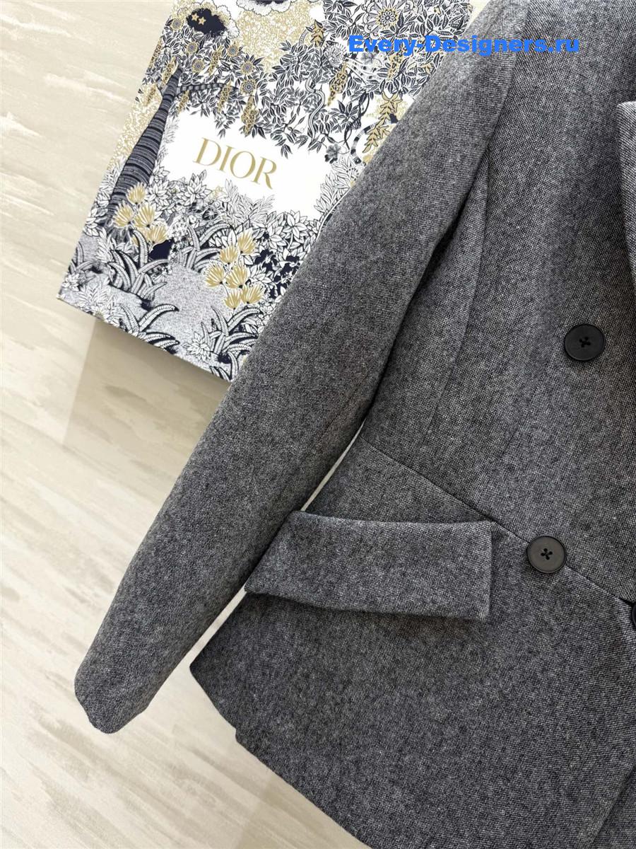 D10r marlène grey wool coat