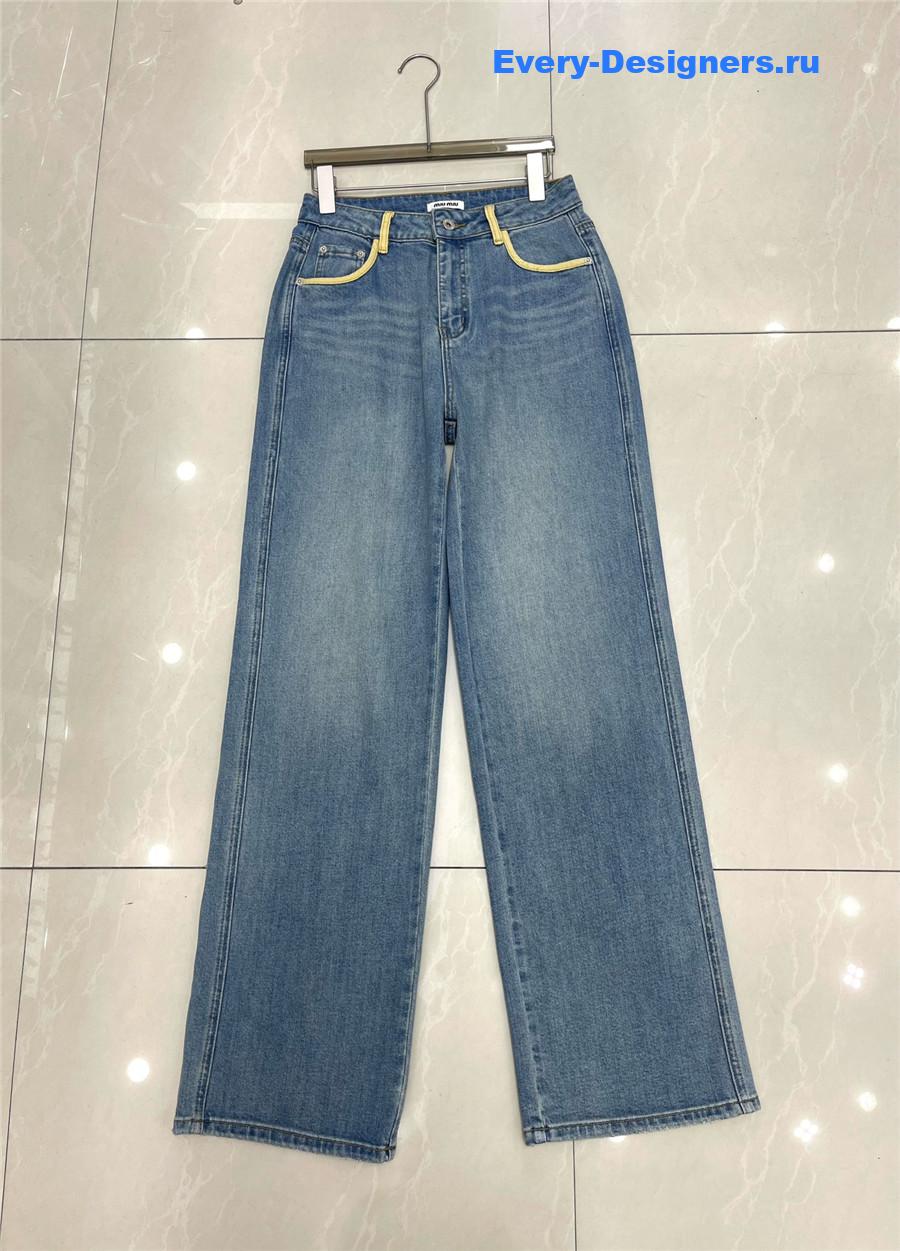 Miu Miu Straight Wide-Leg Jeans