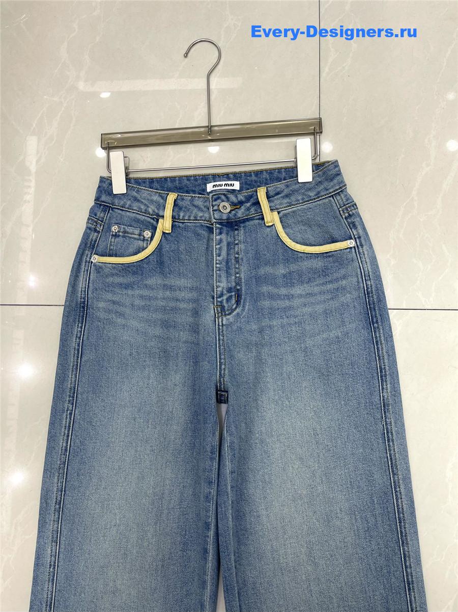 Miu Miu Straight Wide-Leg Jeans