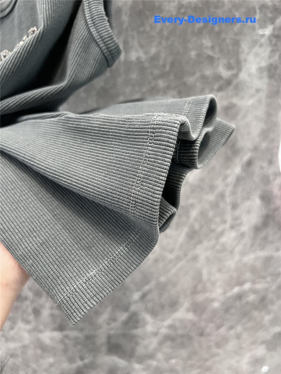 Miu Miu Rhinestone Beaded Logo Vest