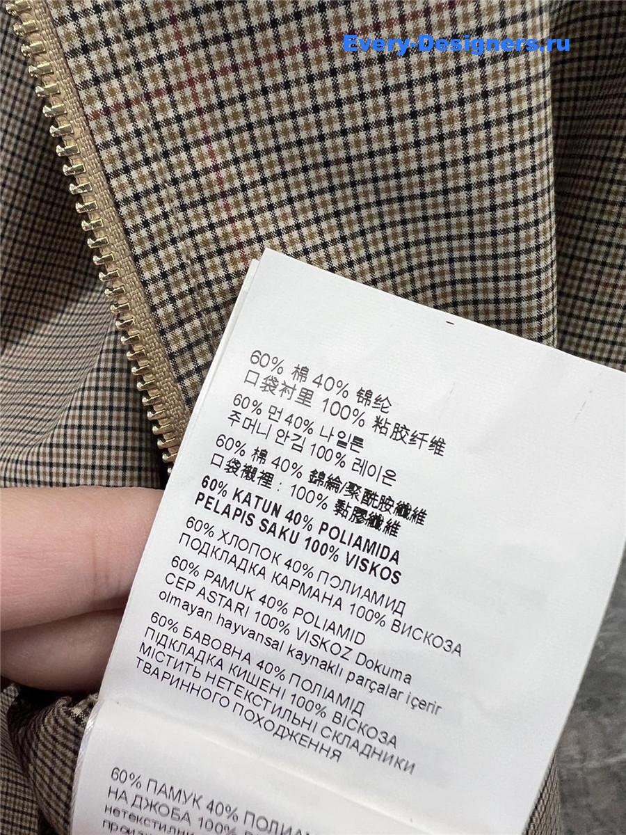 Miu Miu Olive Green Technical Check Shirt