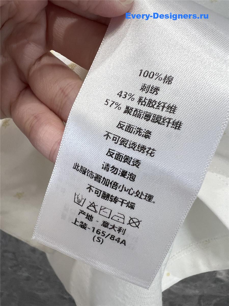 D10r gold-tone embroidered t-shirt