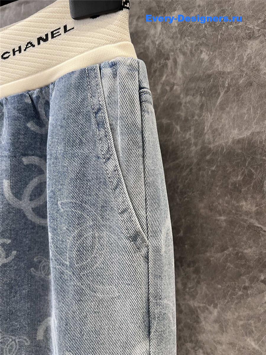 Ch**el gradient washed jeans