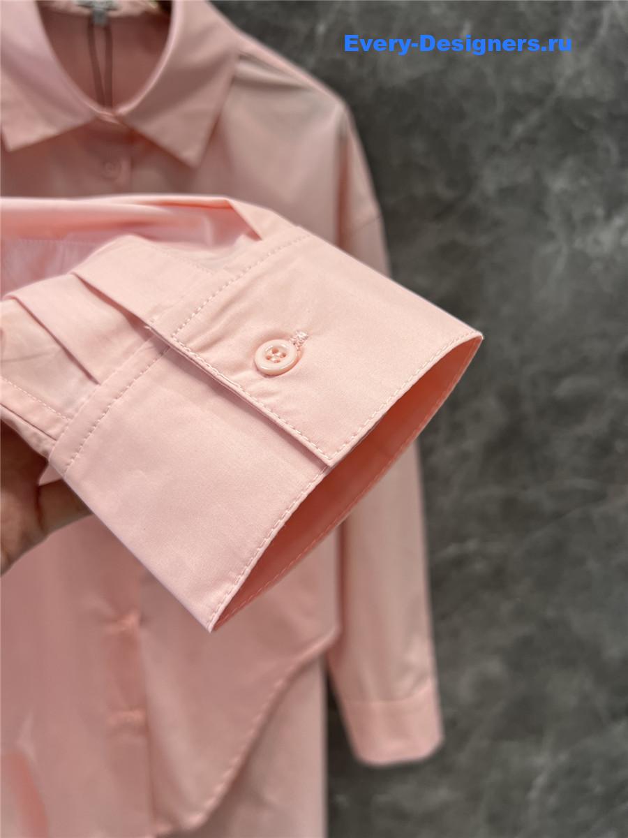 L0ew* irregular pink loose shirt