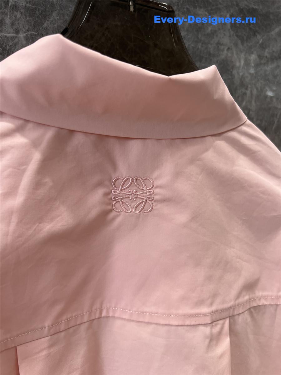 L0ew* irregular pink loose shirt