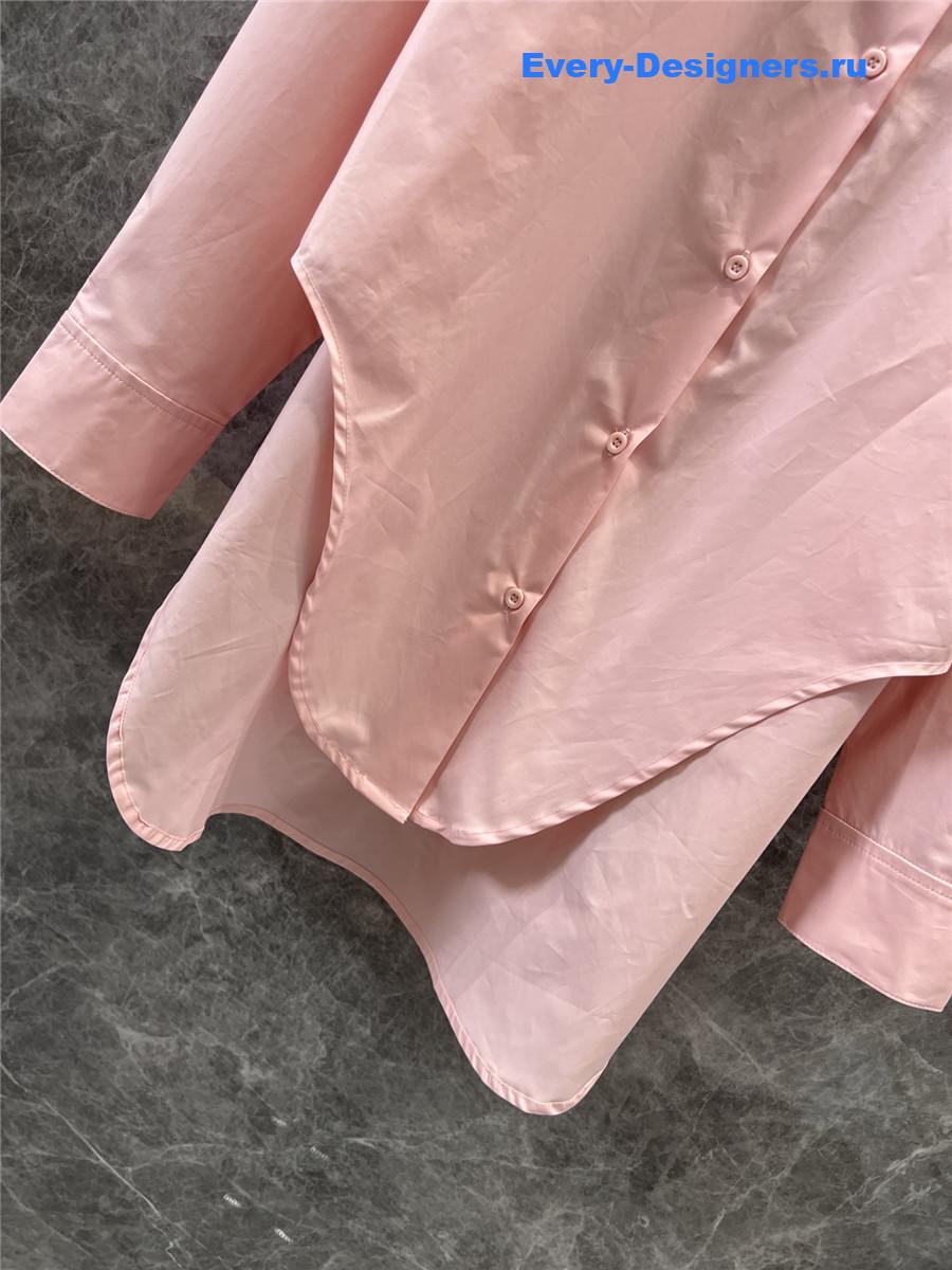 L0ew* irregular pink loose shirt