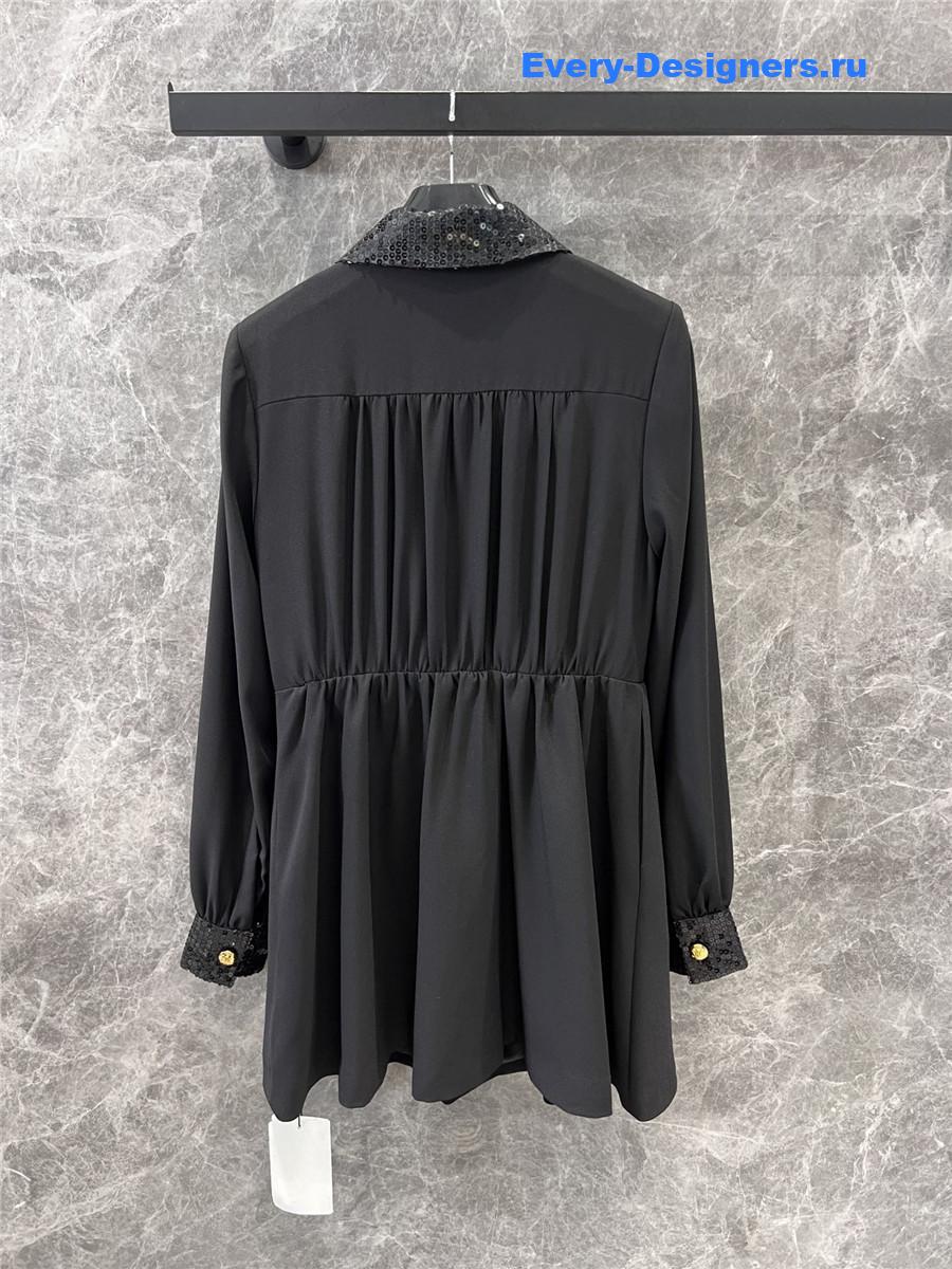 Ce1i*e spangle collar black dress