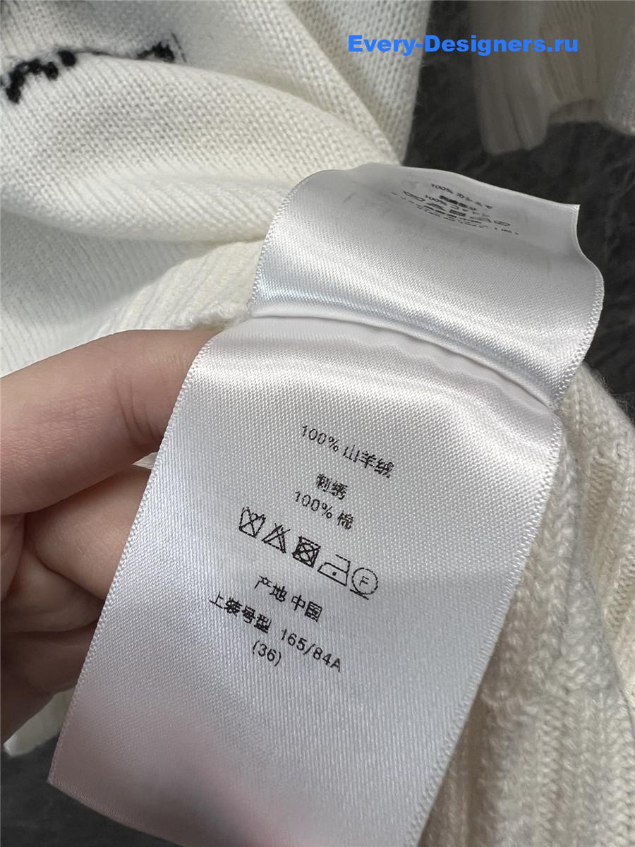 D10r butterfly print knitted short-sleeved top