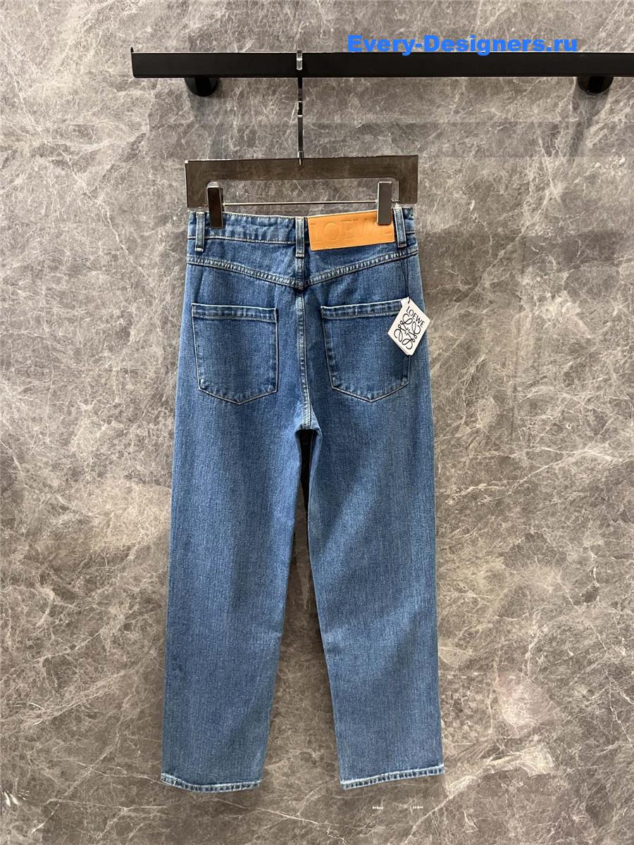 L0ew* anagram wide-leg jeans in blue