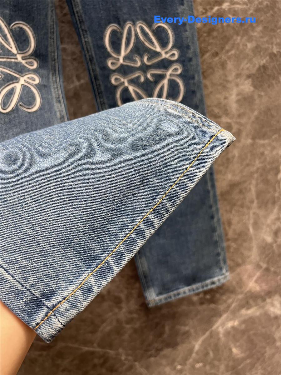 L0ew* anagram wide-leg jeans in blue