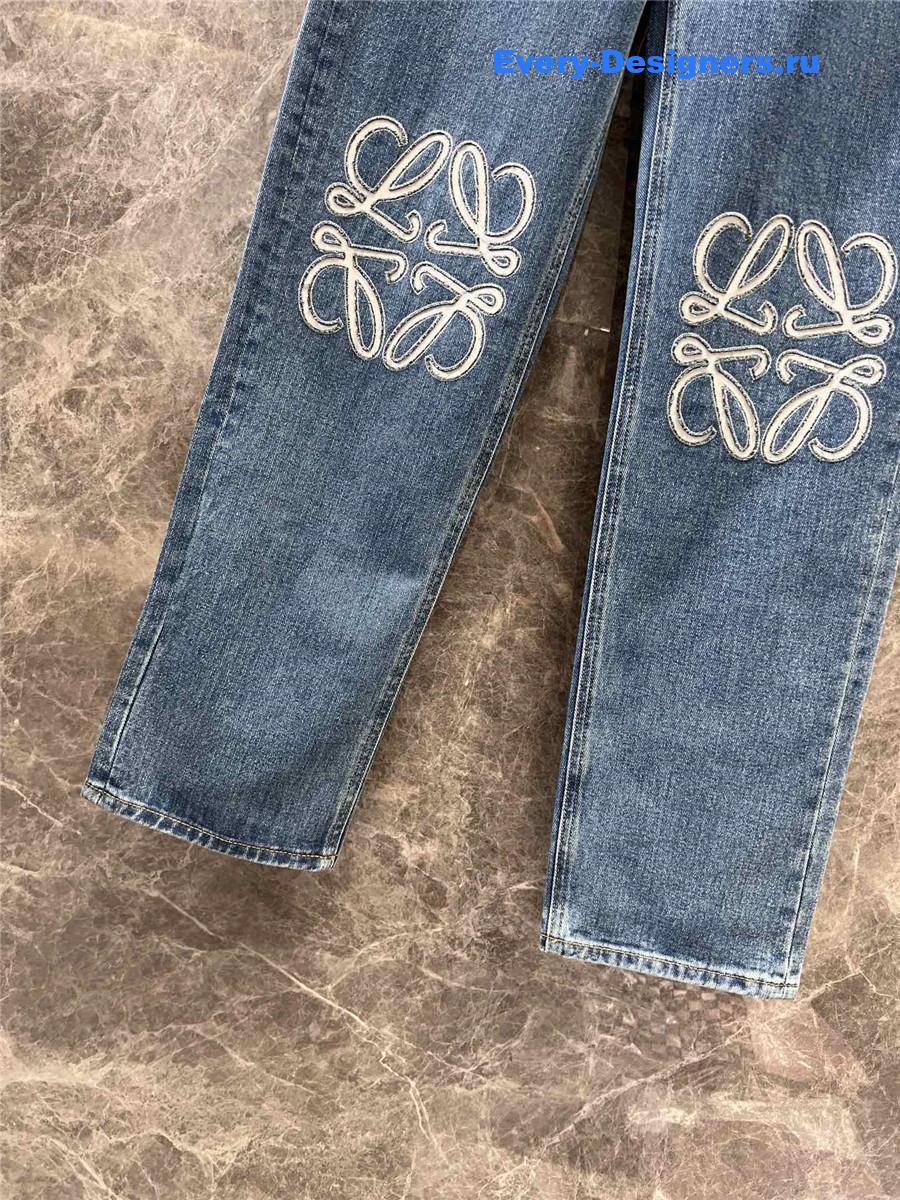 L0ew* anagram wide-leg jeans in blue