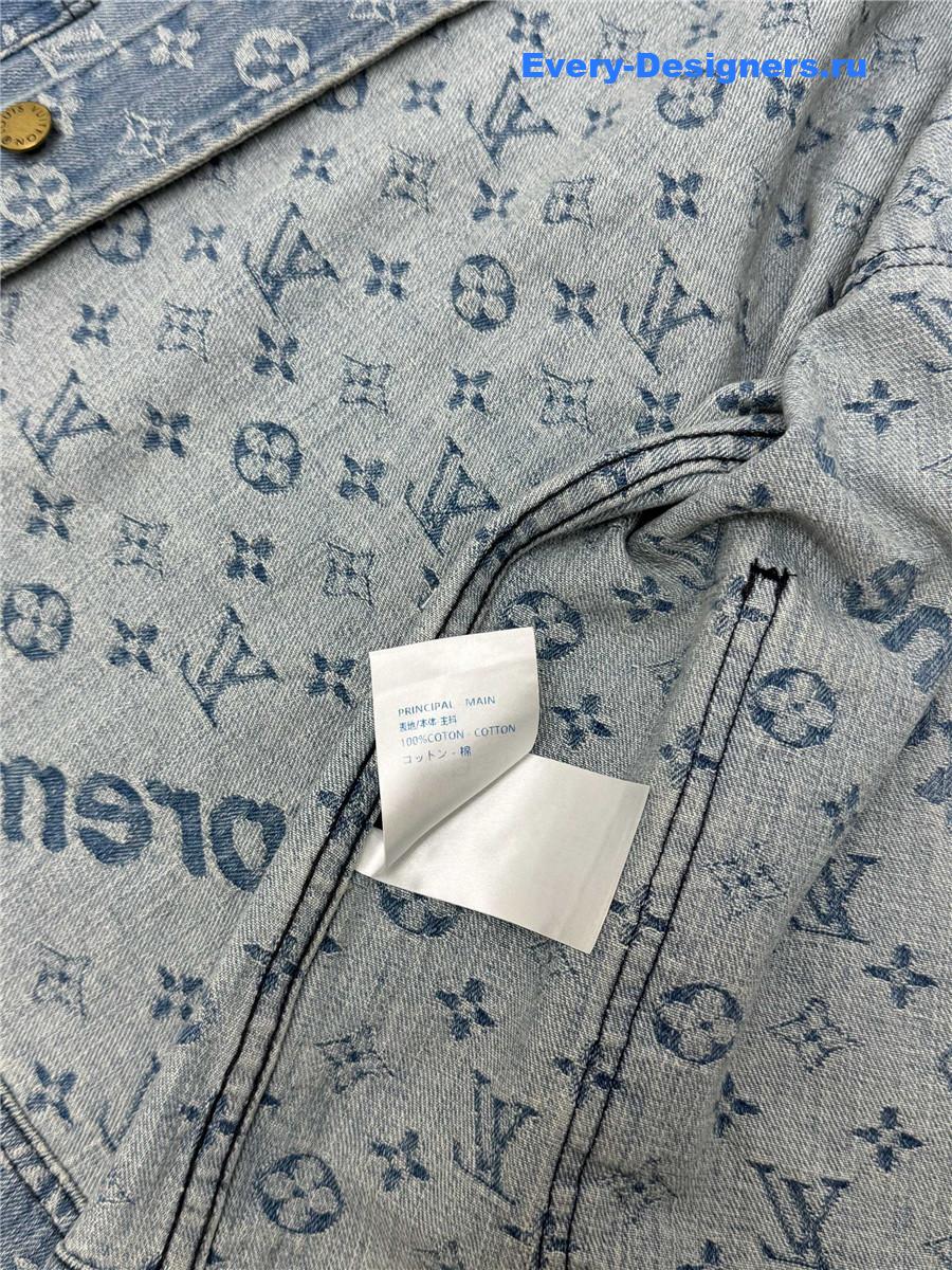 l0vis Vvtt0n svp*me monogram denim jacket