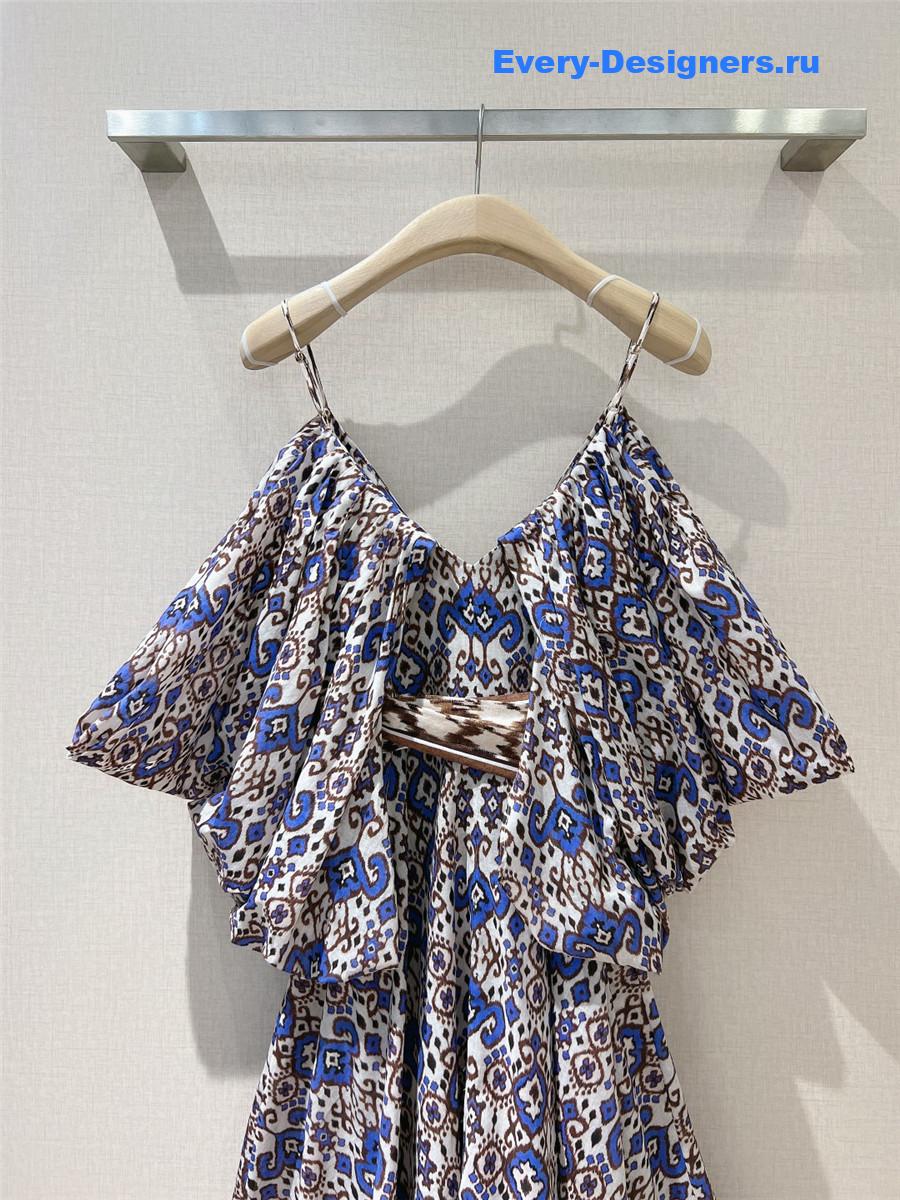 ZIMM Lace-Up Camisole Dress