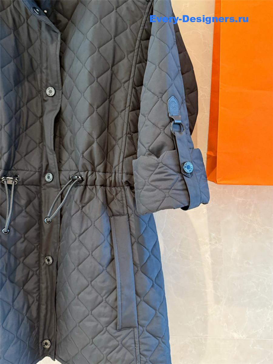 H**me5 black quilted cotton barn jacket