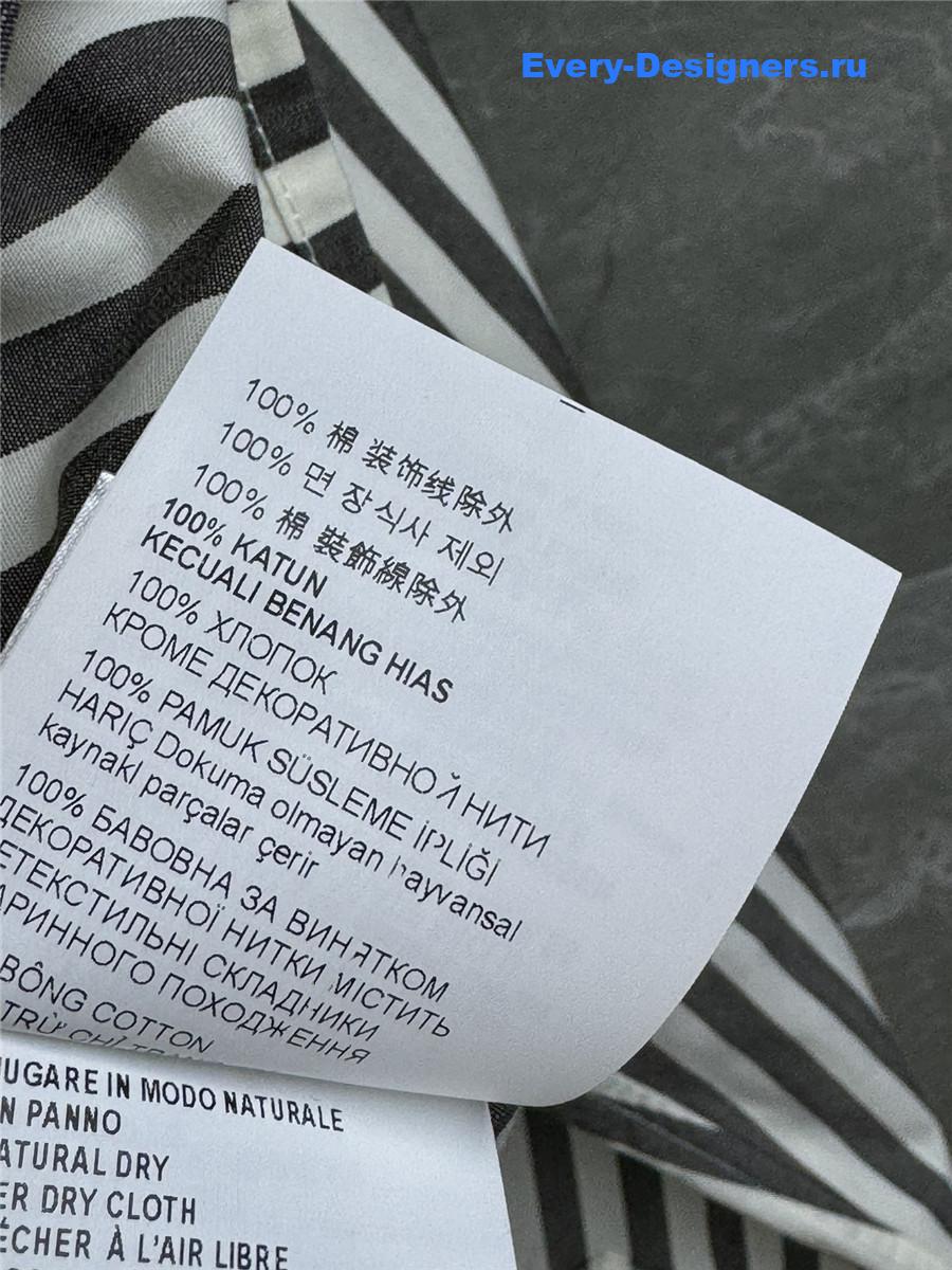 Miu Miu Striped Zip-Up Shirt