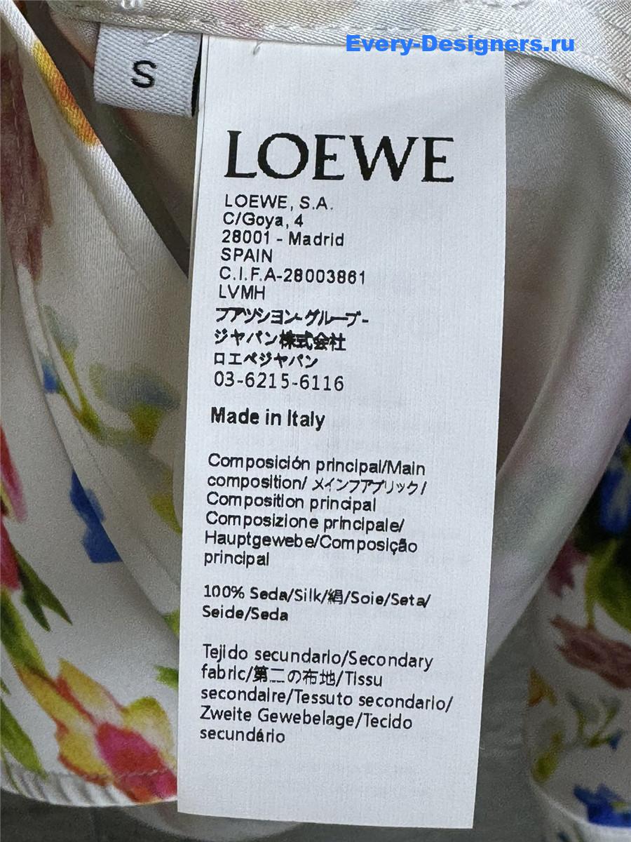L0ew* silk floral print shirt women