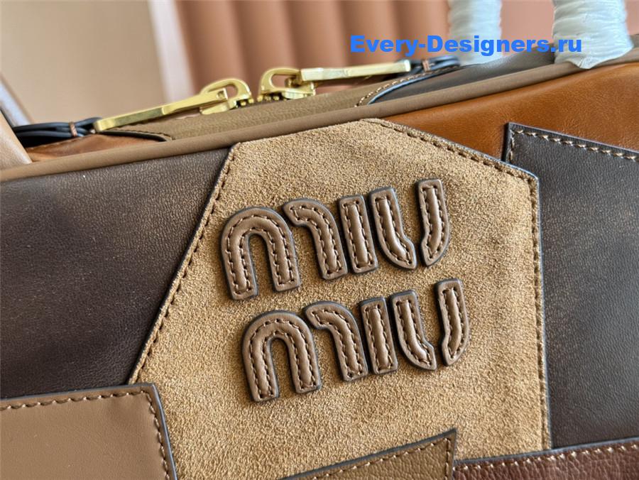 Miu Miu Beau Tote Bag Brown