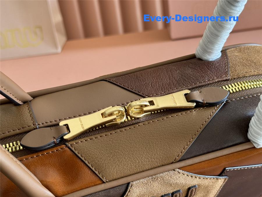 Miu Miu Beau Tote Bag Brown