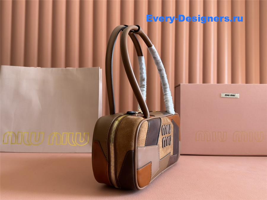 Miu Miu Beau Tote Bag Brown