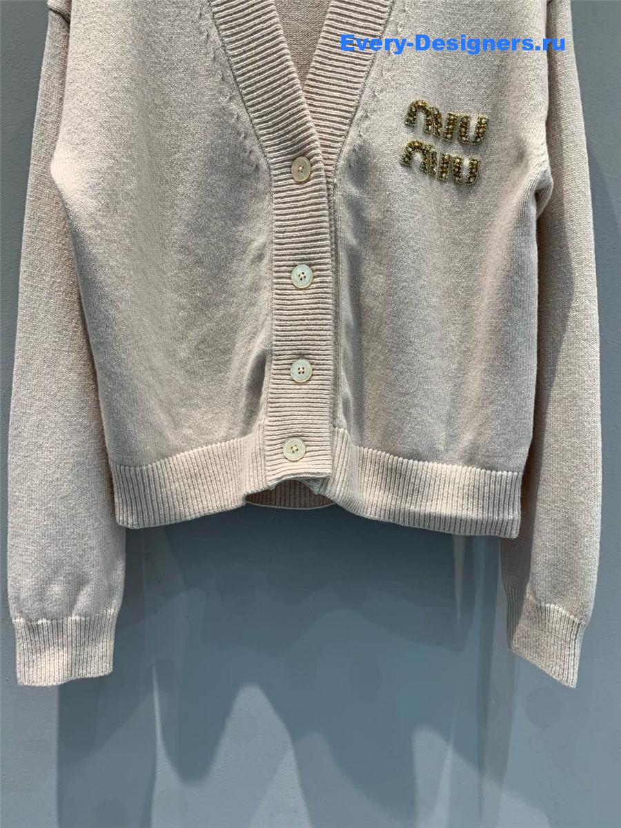 Miu Miu Women’s V-Neck Knitted Cardigan