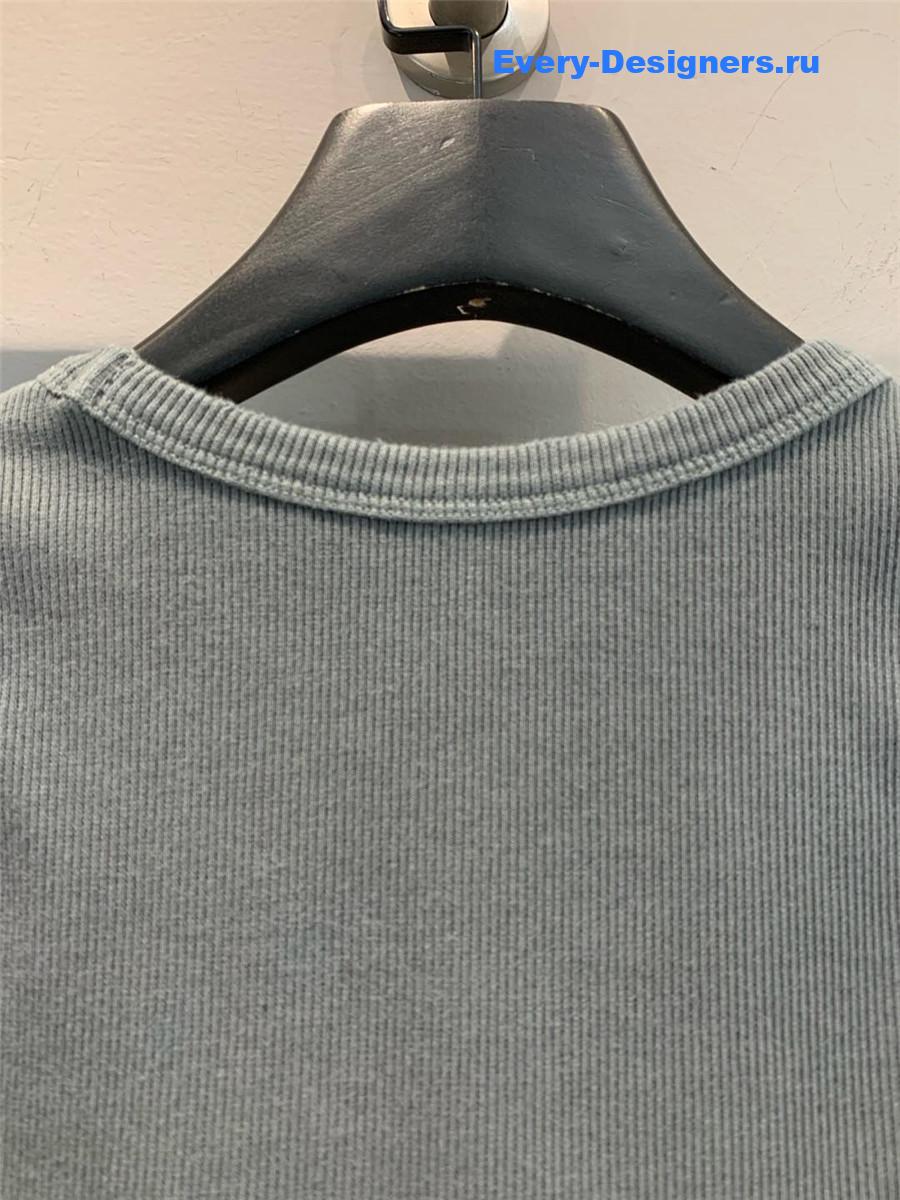 Miu Miu Rhinestone Logo Lettering Vest