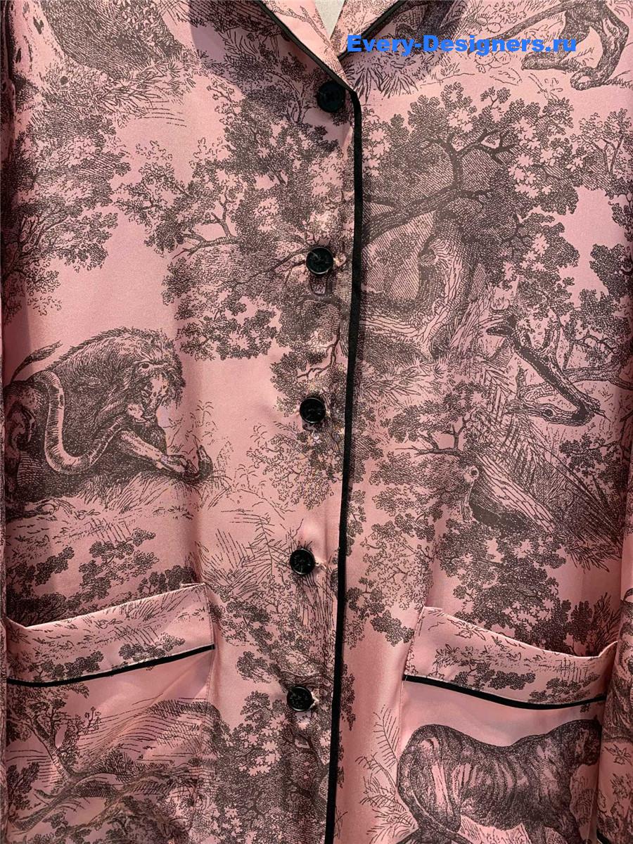 D10r chez moi silk long sleeve shirt