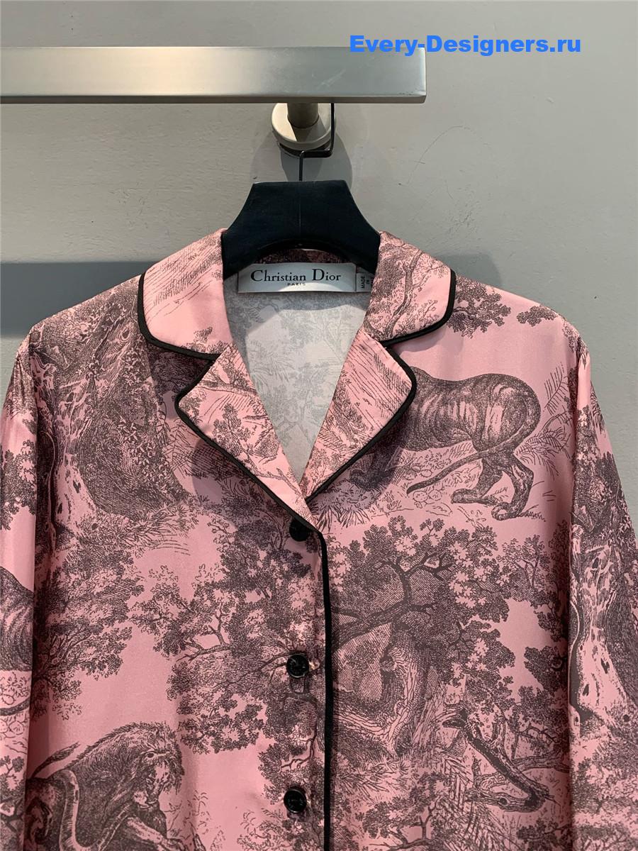 D10r chez moi silk long sleeve shirt