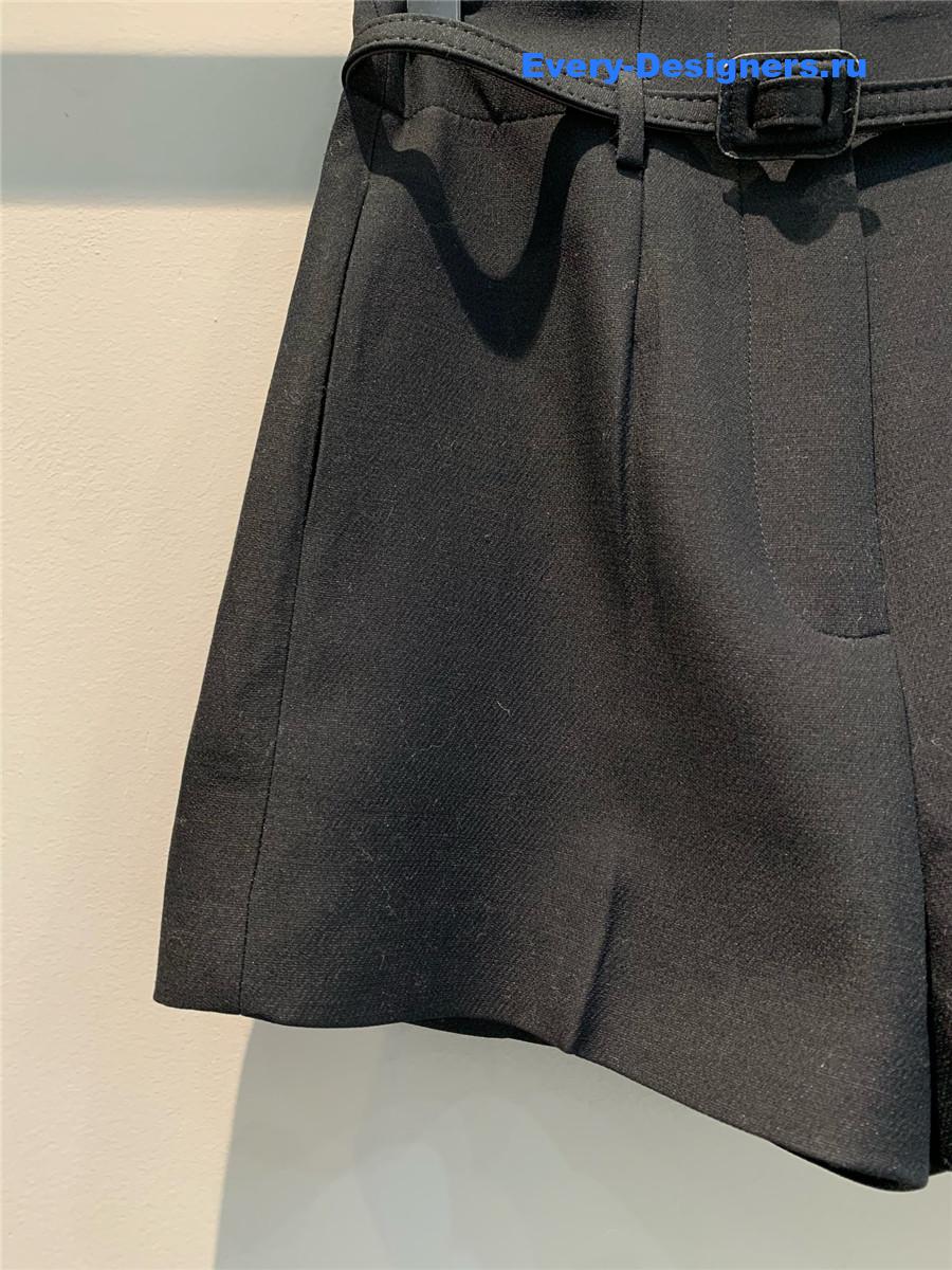 D10r cd black silk shorts