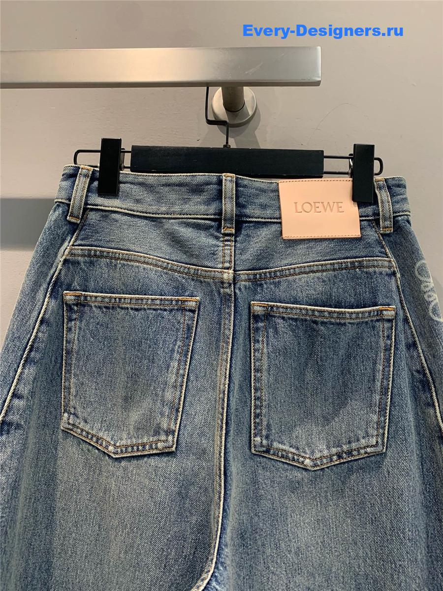 L0ew* denim high-waisted jeans