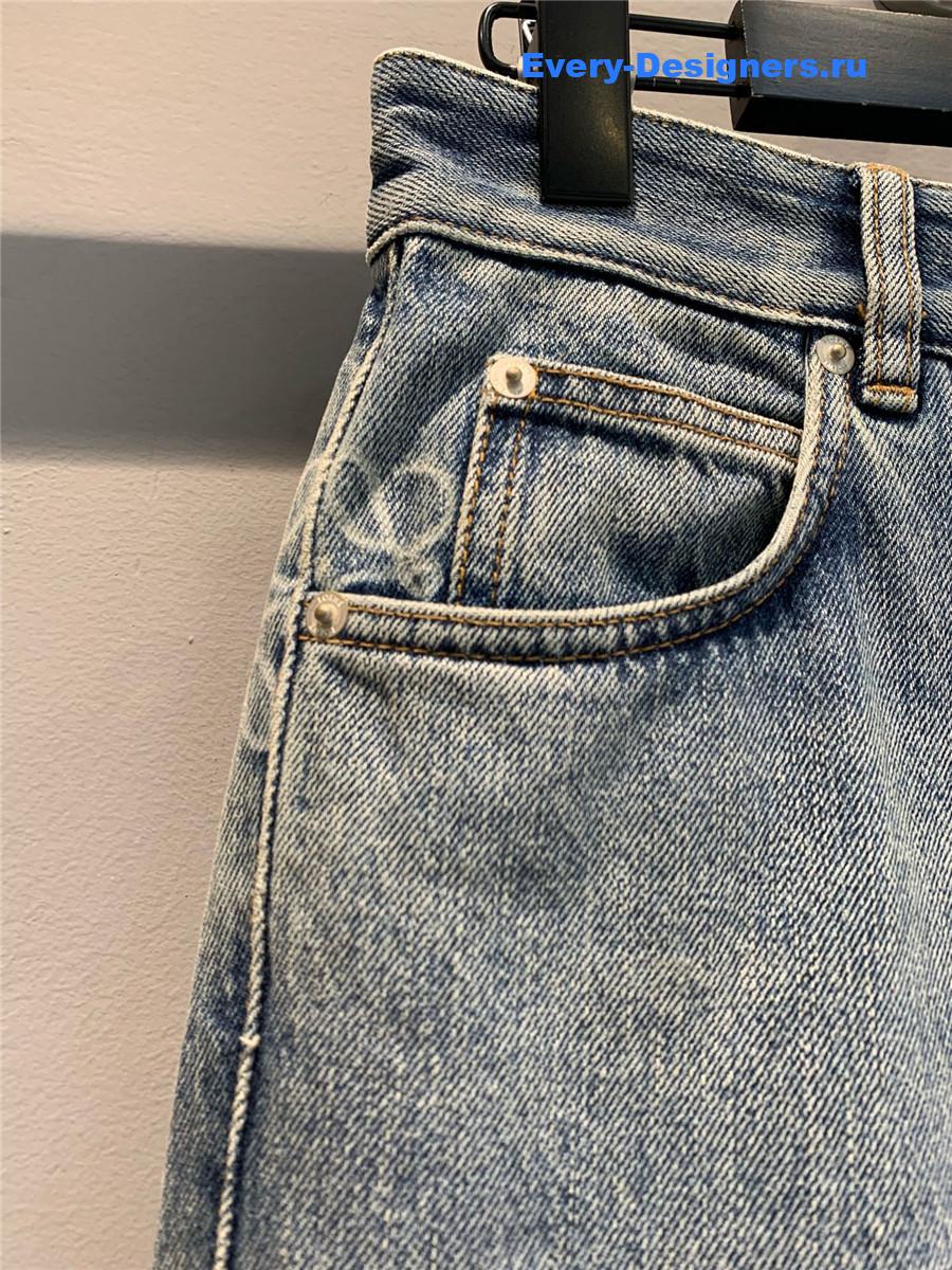 L0ew* denim high-waisted jeans