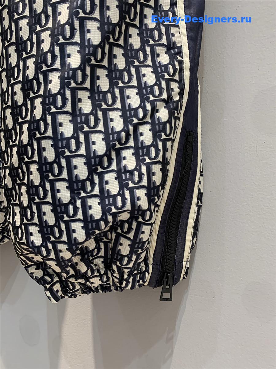 D10r blue oblique elastic cuff trousers