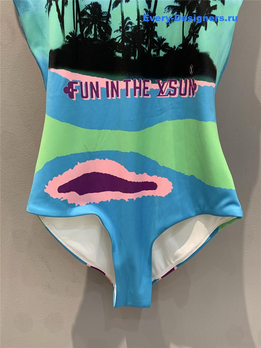 l0vis Vvtt0n palm tree one-piece swimsuit