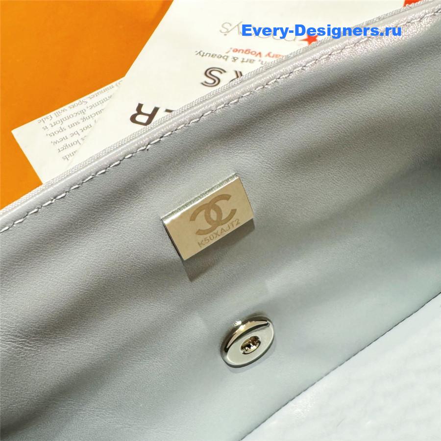 Ch**el 20 sequin glass pearl cf flap bag