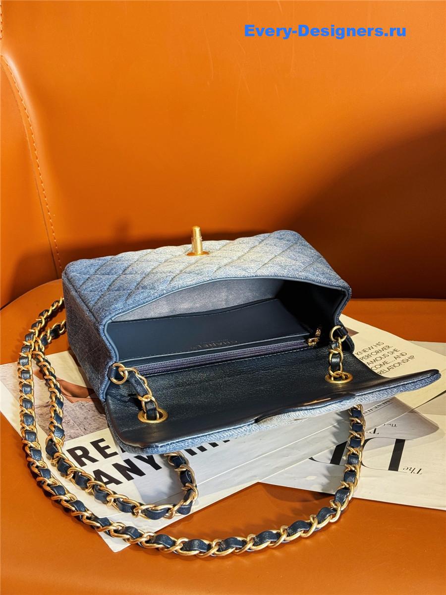 Ch**el denim cf flap bag