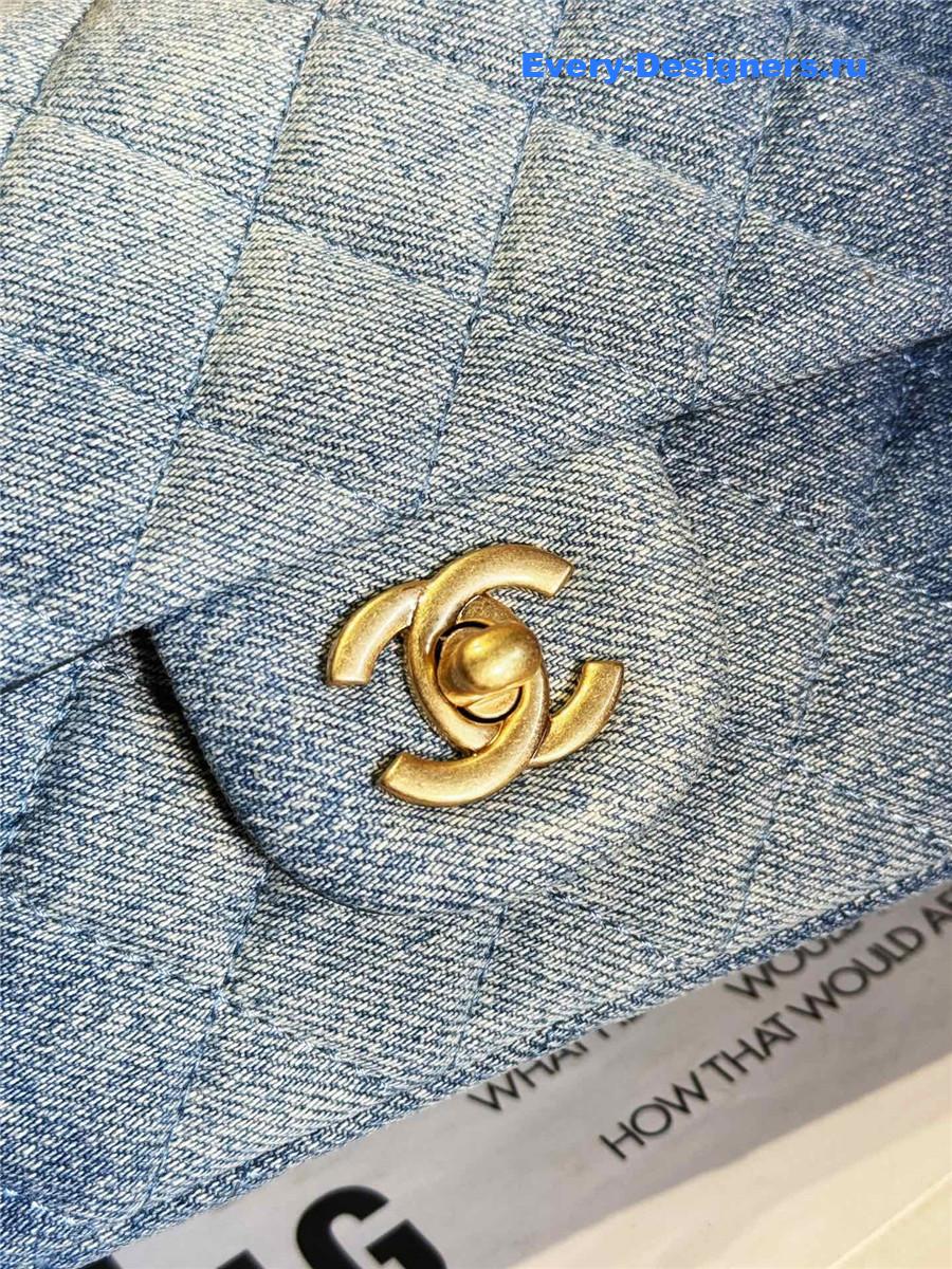 Ch**el denim cf flap bag