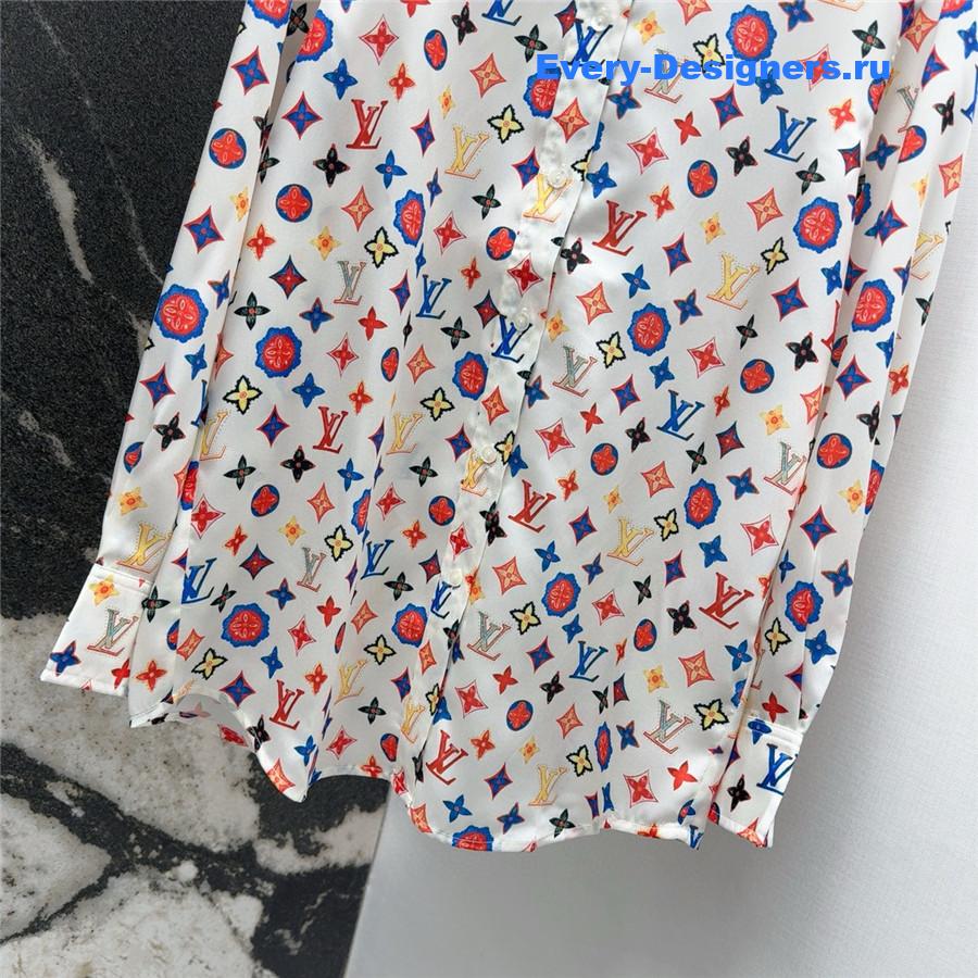 l0vis Vvtt0n rainbow monogram shirt