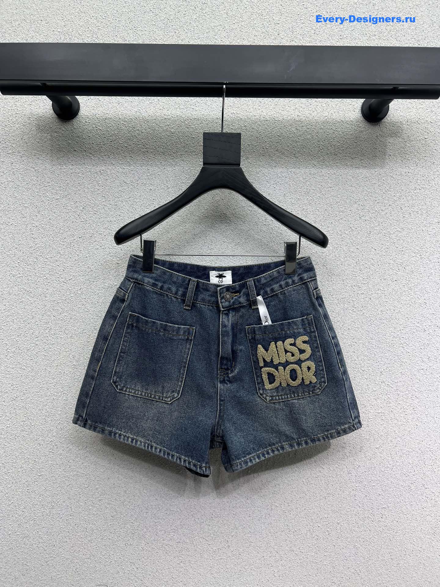 D10r miss blue denim shorts