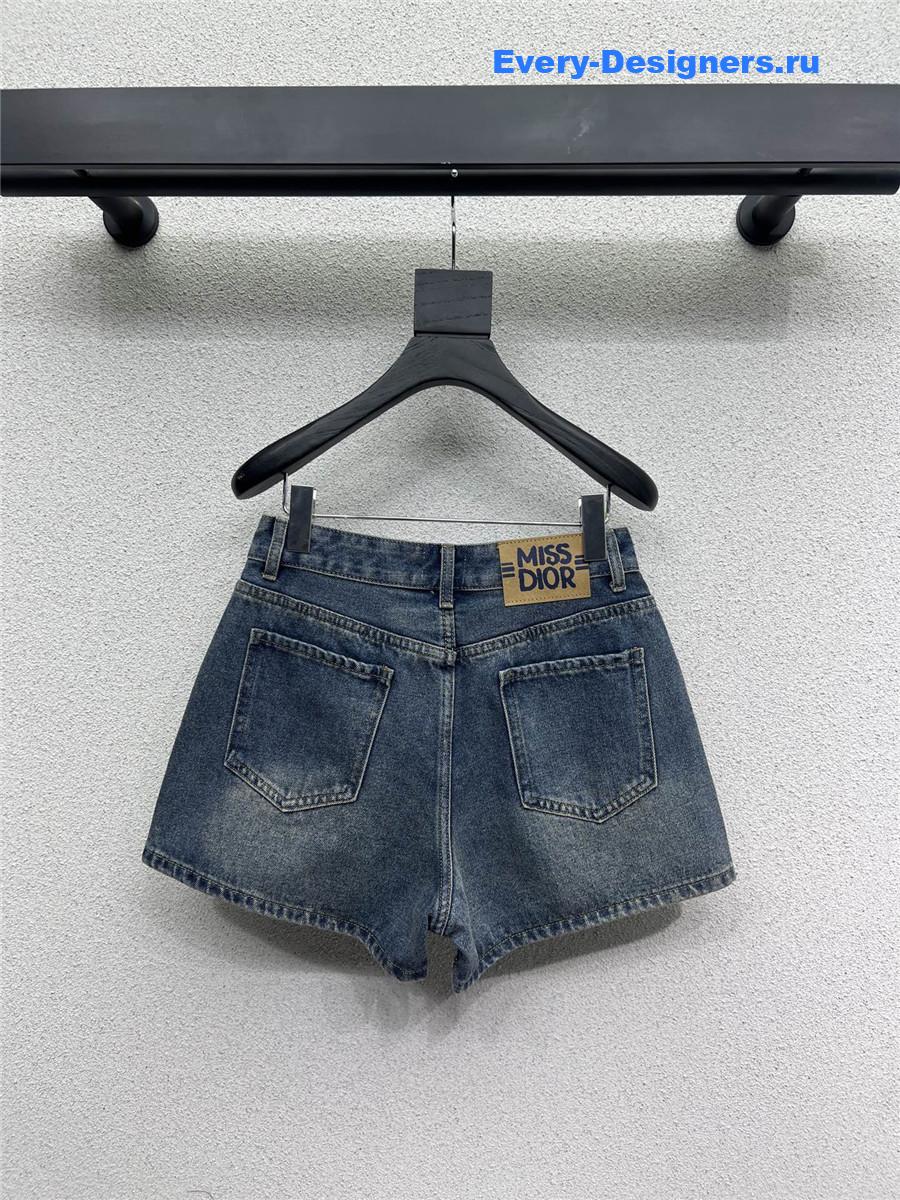 D10r miss blue denim shorts