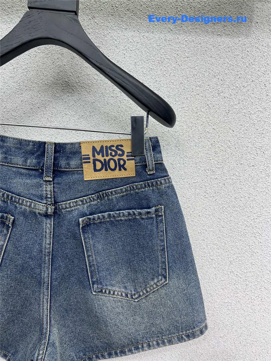 D10r miss blue denim shorts