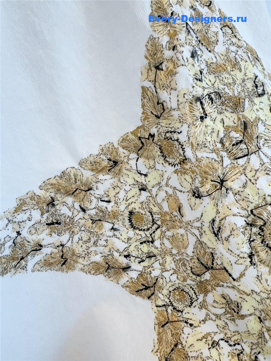 D10r pentagram embroidered t-shirt