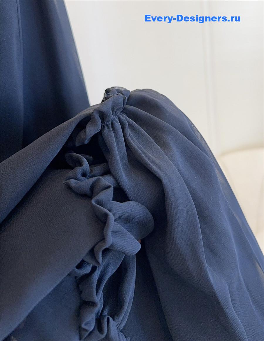 Sa1nt Lau*nt silk long skirt